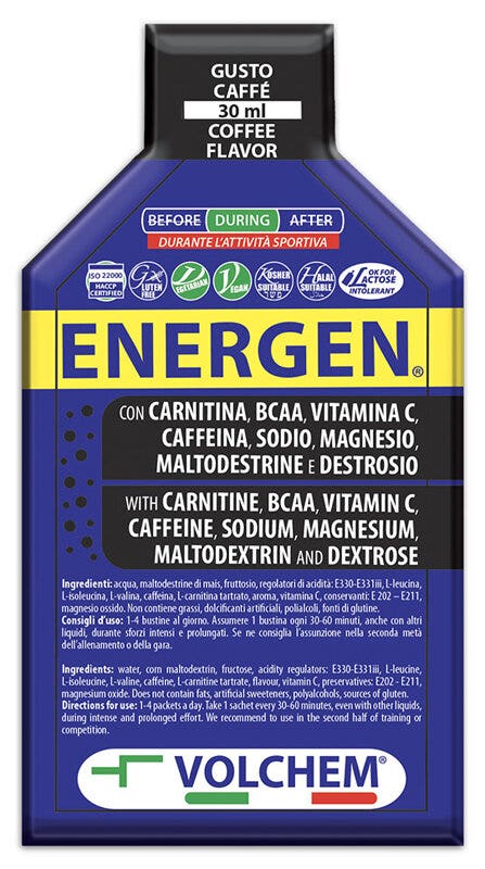 Volchem Energen Gel Energetico Gusto Caffè 30ml