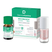 Dermovitamina Micoblock Solution pour les ongles 7 ml + Vernis hydratant et respirant 5 ml