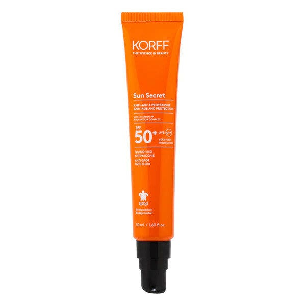 Korff Sun Secret Fluido Viso Antimacchie 50ml SPF50+