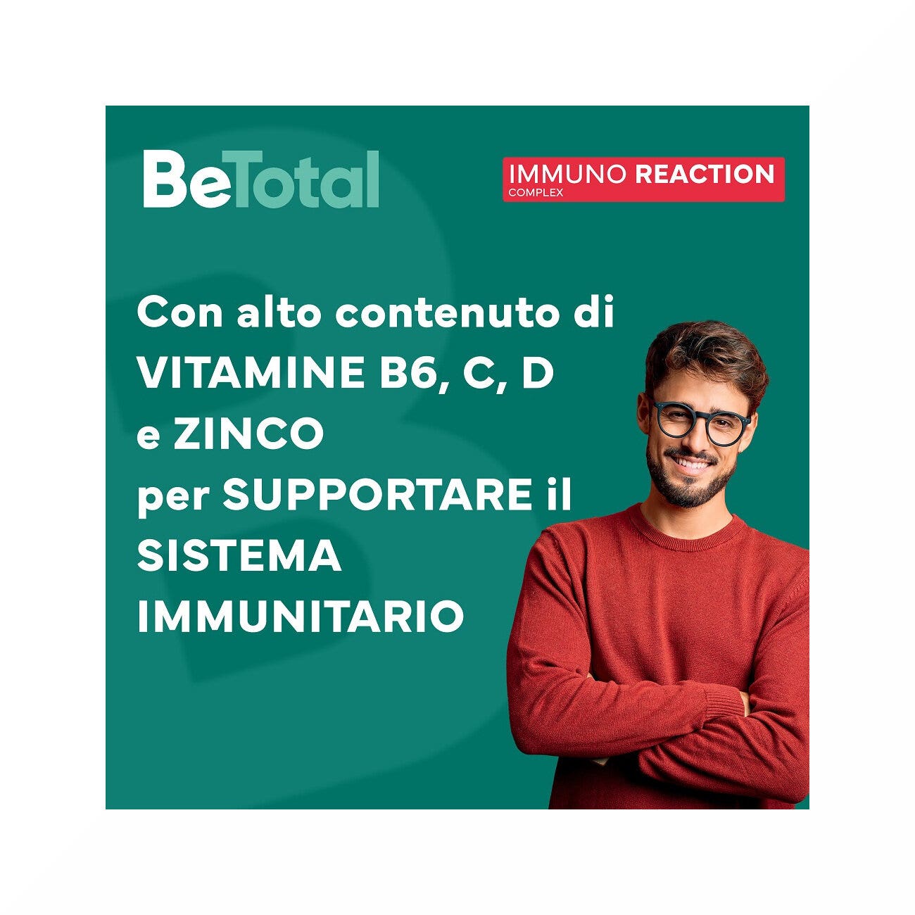 Be-Total Immuno Reaction Integratore Alimentare Difese Immunitarie Vitamina C 8 Flaconcini