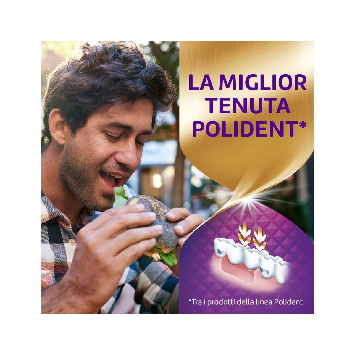 Polident Super Tenuta+Adhésif pour prothèses dentaires, goût neutre, 70 g