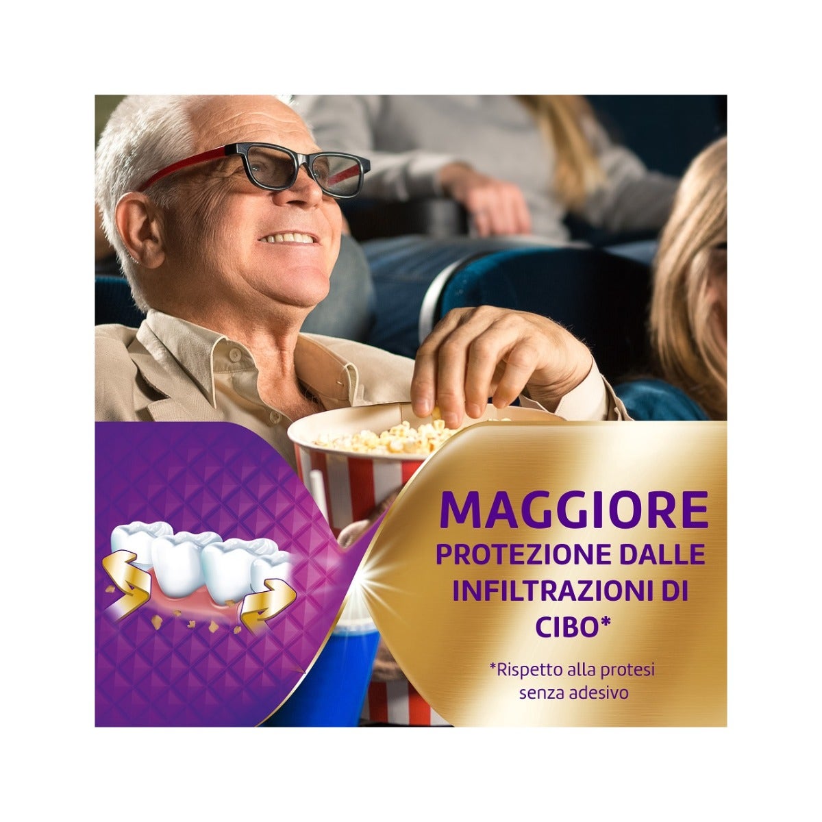 Polident Super Tenuta+Adhésif pour prothèses dentaires, goût neutre, 70 g