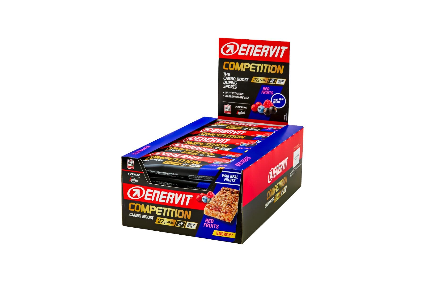 Enervit Competition 25 Barrette Gusto Frutti Rossi Da 30g