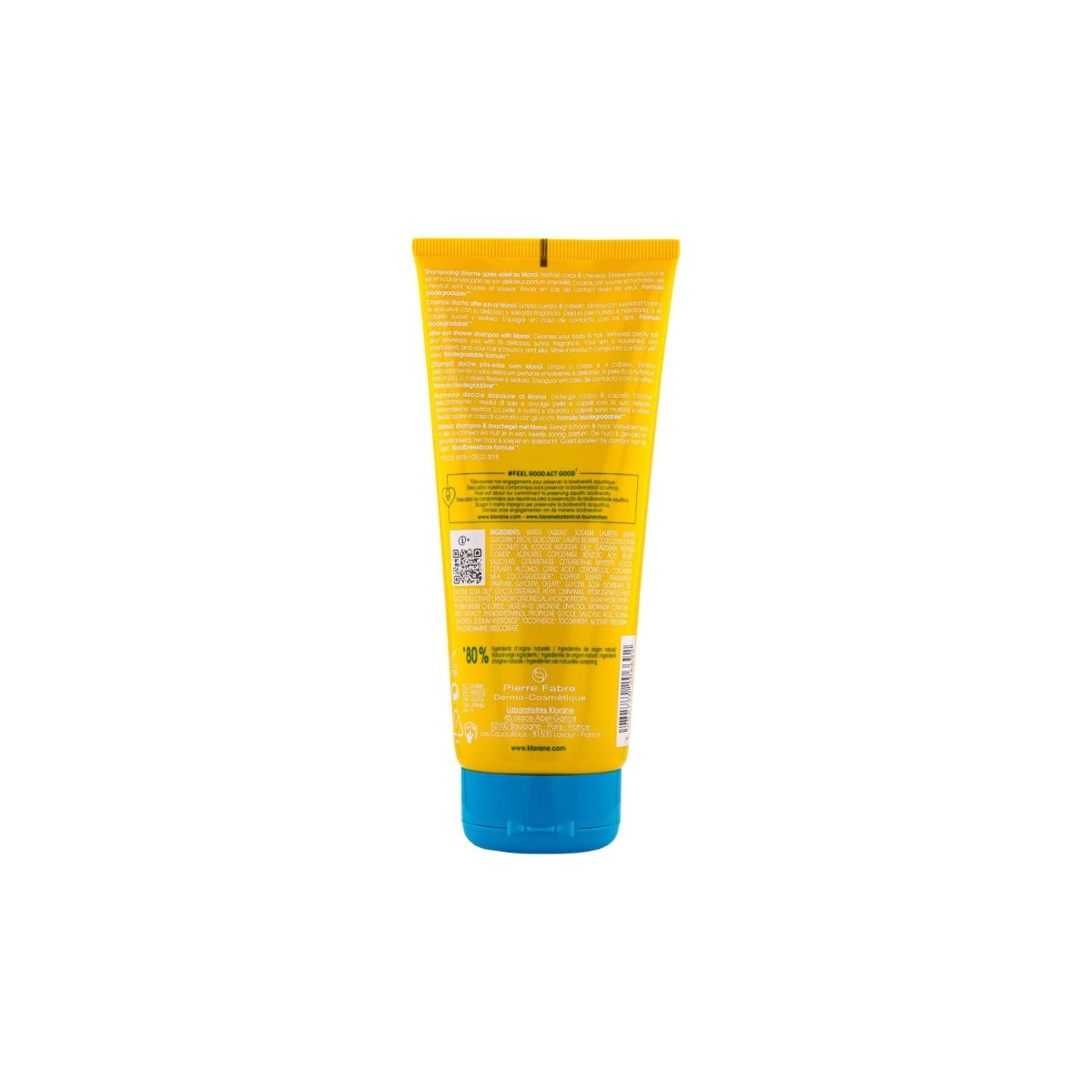 Klorane Shampoo Doccia Doposole Corpo Capelli 200ml