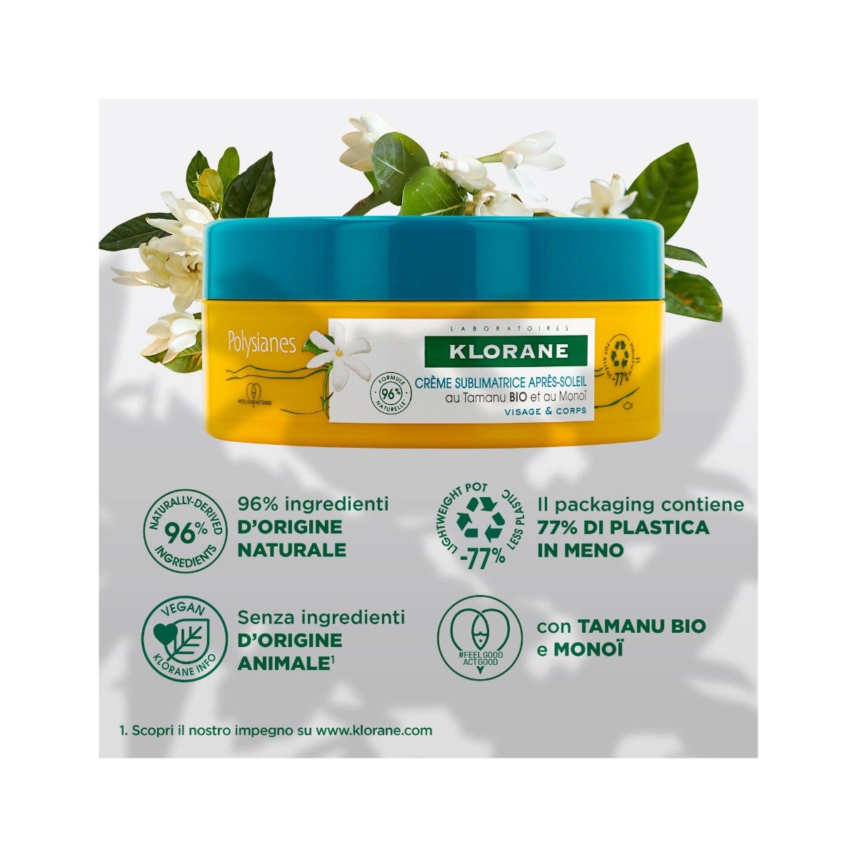 Klorane Crema Sublimatrice Doposole Viso E Corpo 200ml