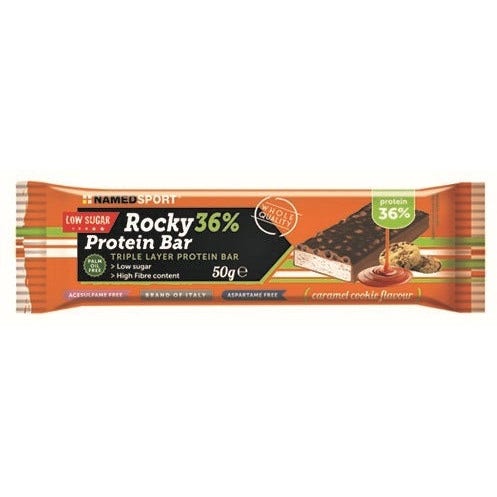 Named Sport Rocky Barre protéinée 36 % Biscuit/Caramel 50 g
