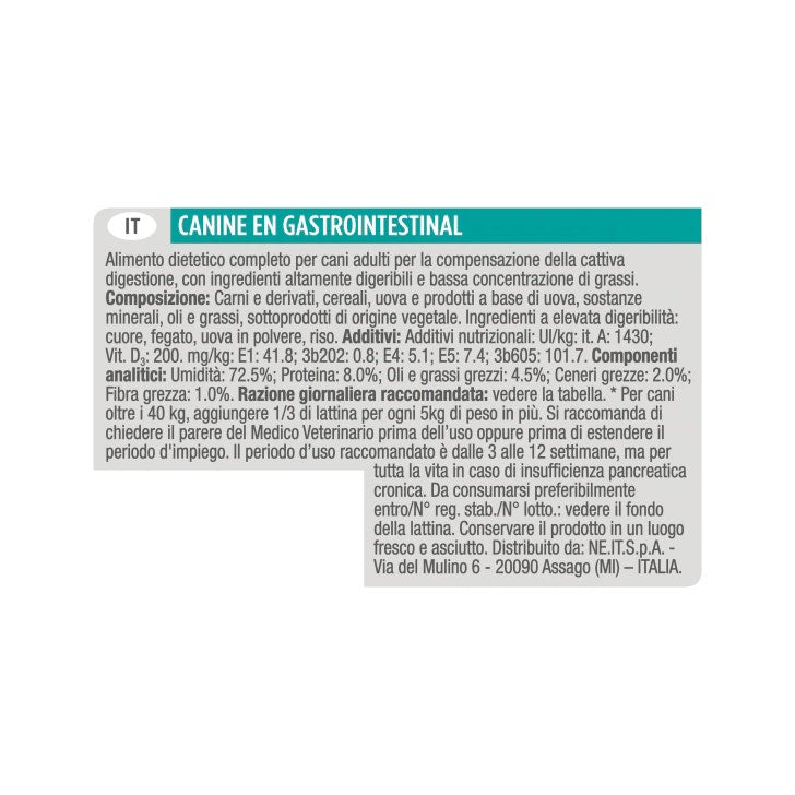 Purina Pro Plan Veterinary Diets Umido Cane EN Gastrointestinal Lattina 400g