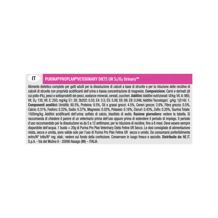 Purina Pro Plan Veterinary Diets Multipack Umido Gatto UR Urinary St/Ox Pollo 10 Bustine