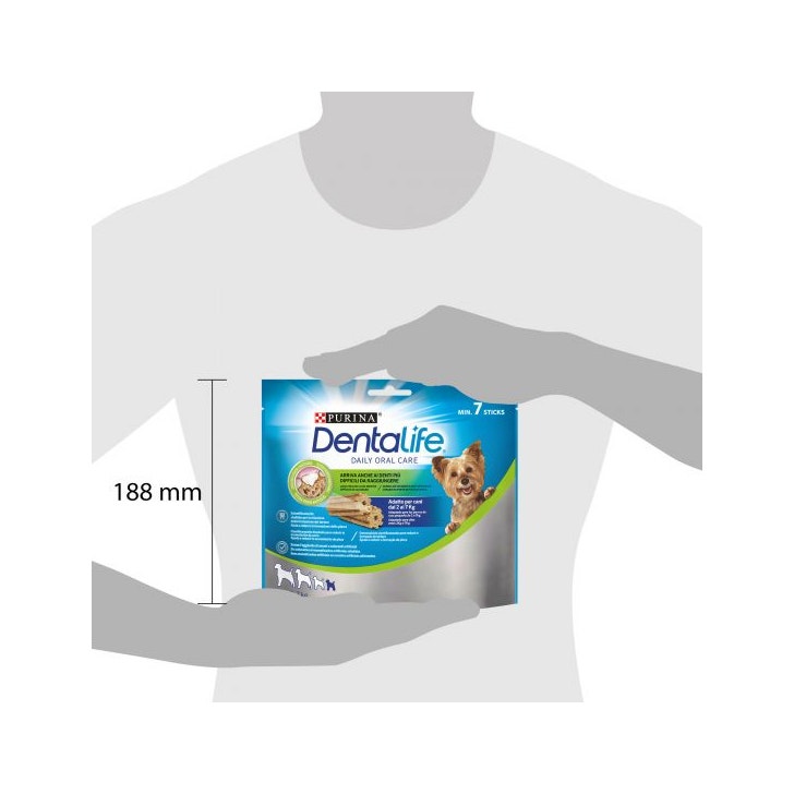 Purina Dentalife Snack Daily Oral Care Per Cani 2 - 7kg Taglia Mini 7 Stick