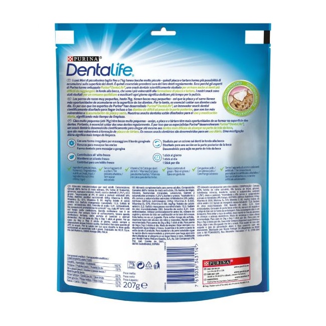 Purina Dentalife Snack Daily Oral Care Per Cani 2 - 7kg Taglia Mini 21 Stick