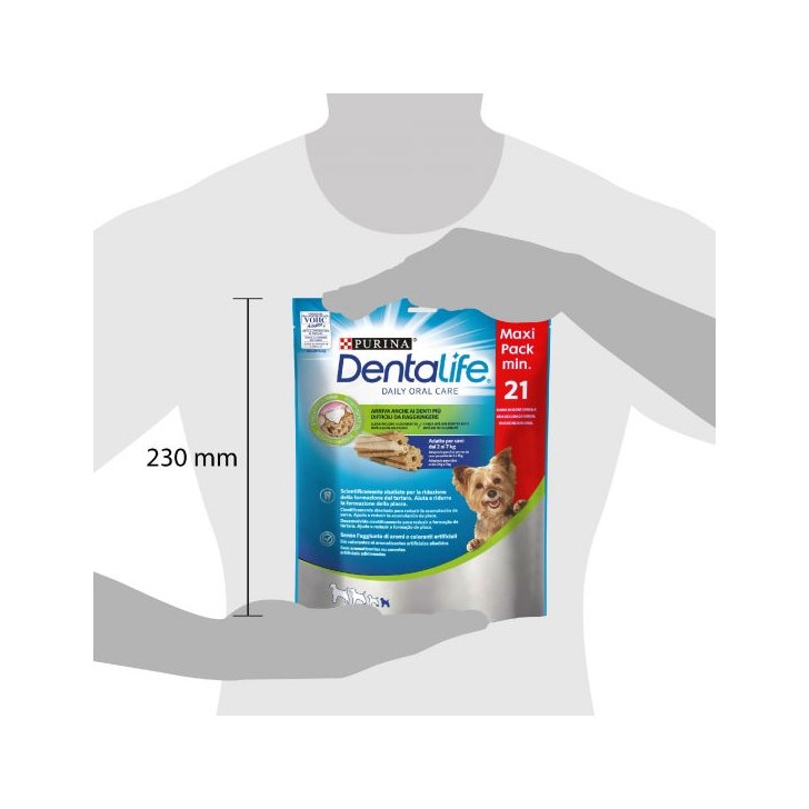 Purina Dentalife Snack Daily Oral Care Per Cani 2 - 7kg Taglia Mini 21 Stick