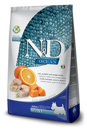 Farmina N&D Ocean Merluzzo E Zucca Cani Adulti Taglia Mini Sacco 7kg