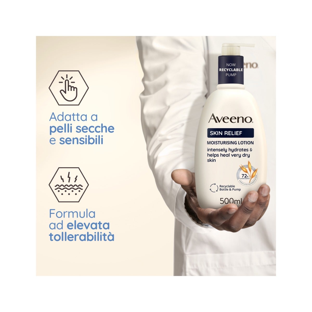 Aveeno Skin Relief Crema Nutriente Lenitiva 500 ml