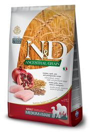 Farmina N&D Ancestral Grain Pollo E Melograno Cani Adulti Taglia Media E Grande Sacco 12kg