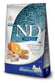 Farmina N&D Ocean Merluzzo E Farro Cani Adulti Taglia Mini Sacco 2,5kg