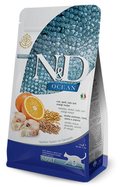 Farmina N&D Ocean Morue et Épeautre Chats Adultes Sac de 5 kg