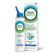 Rinazina Aquamarina Spray Nasale Isotonico Intenso Lavaggio Nasale Acqua Di Mare E Aloe Vera 100 ml