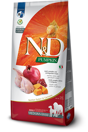 Farmina N&D Pumpkin Cibo Secco Quaglia Zucca E Melograno Per Cani Adulti 12kg