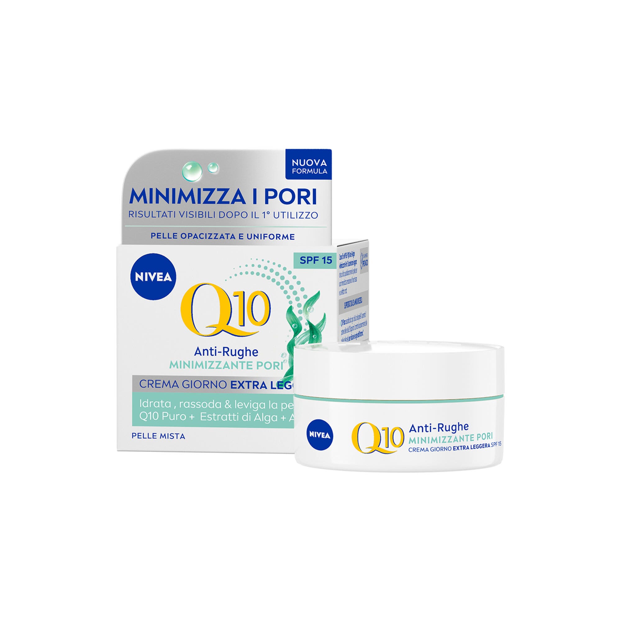 Nivea Q10 Anti-rughe Minimizzante Pori Crema Giorno Spf 15 Viso Antirughe E Opacizzante 50ml