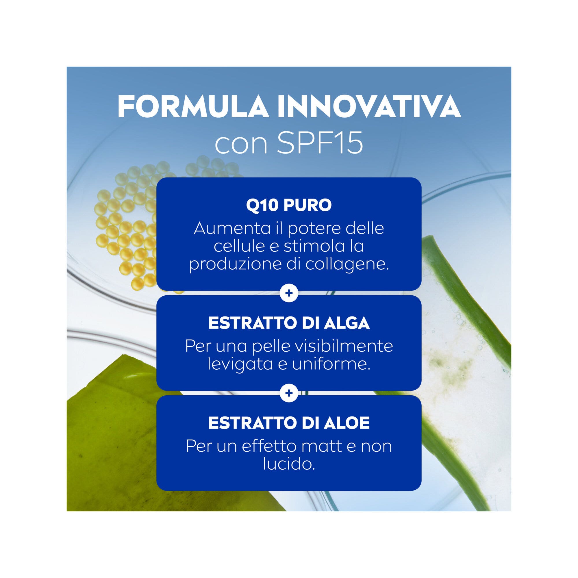 Nivea Q10 Anti-rughe Minimizzante Pori Crema Giorno Spf 15 Viso Antirughe E Opacizzante 50ml