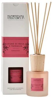 Nasoterapia Diffusore Bastoncini Legno Di Rosa Vaniglia 100ml