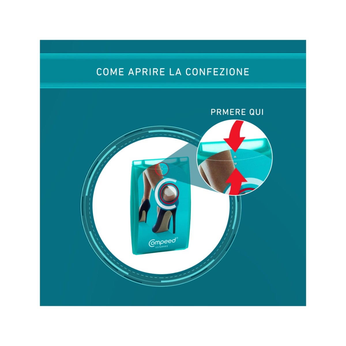 Compeed Cerotto Vesciche Tacchi Alti 5 Pezzi