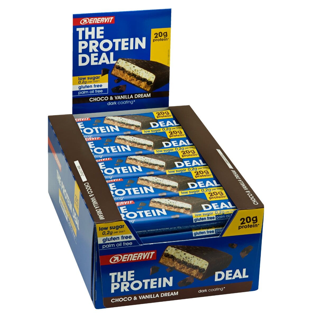 Enervit The Protein Deal Protein Bar Choco Vanilla 25 Barrette Da 55g