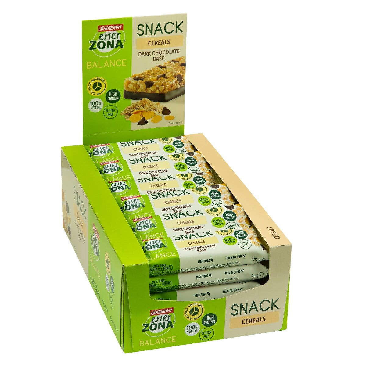 Enerzona Snack Cereals Choco 30 Barrette Da 25g