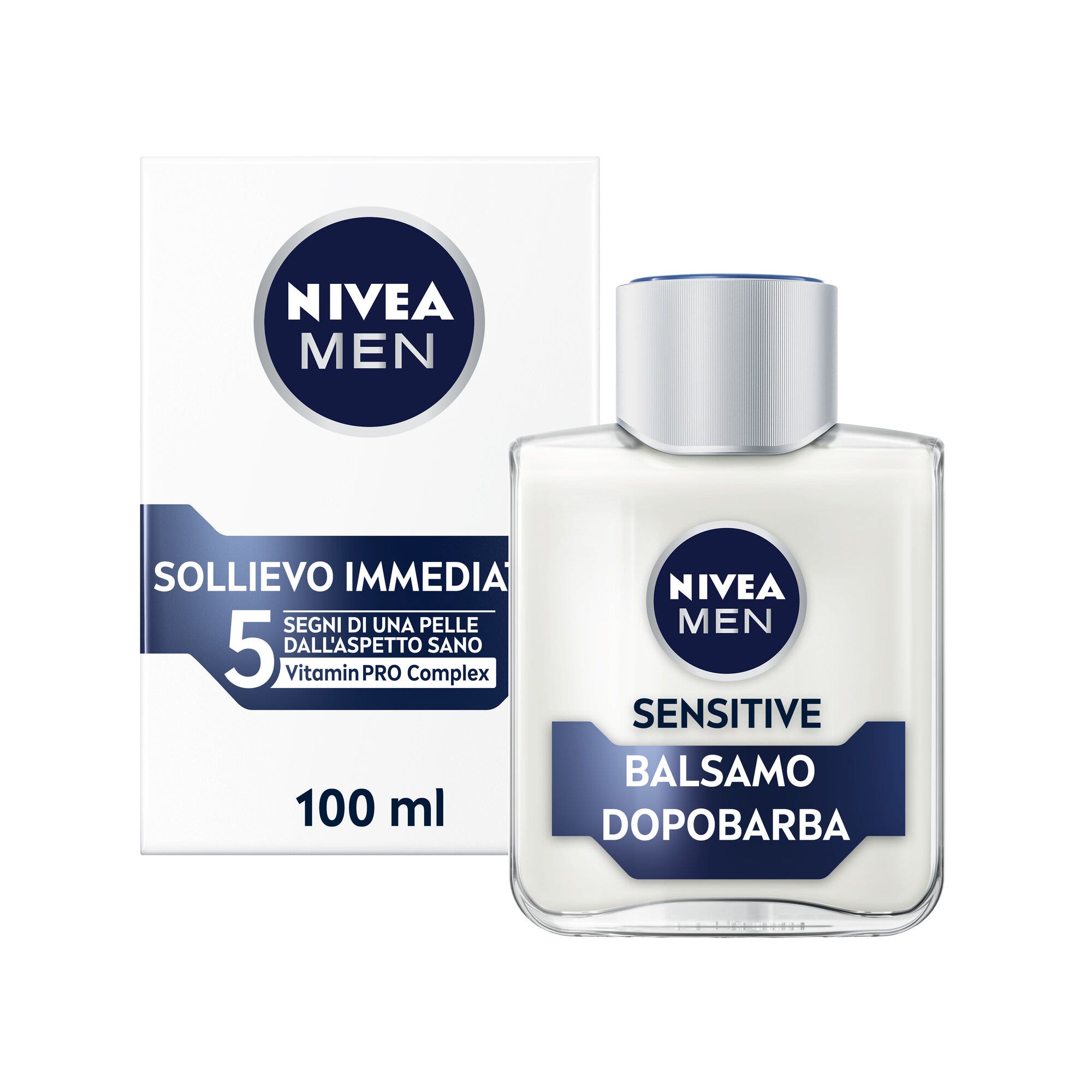 Nivea Men Sensitive Balsamo Dopobarba Uomo Lenitivo Per Pelli Sensibili 100ml