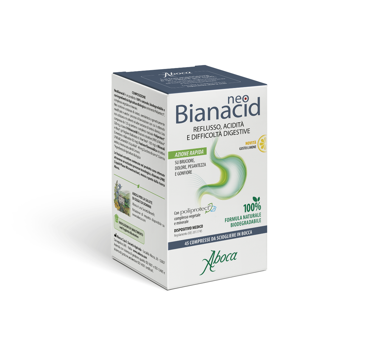 Aboca Neobianacid 45 Compresse Gusto Limone