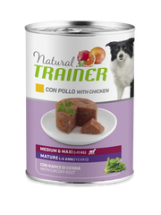 Natural Trainer Maintenance Mature Medium E Maxi Per Cani Umido Pollo Lattina 400g