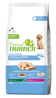 Natural Trainer Crocchette Pollo Per Cuccioli Taglia Grande Sacco 12 Kg