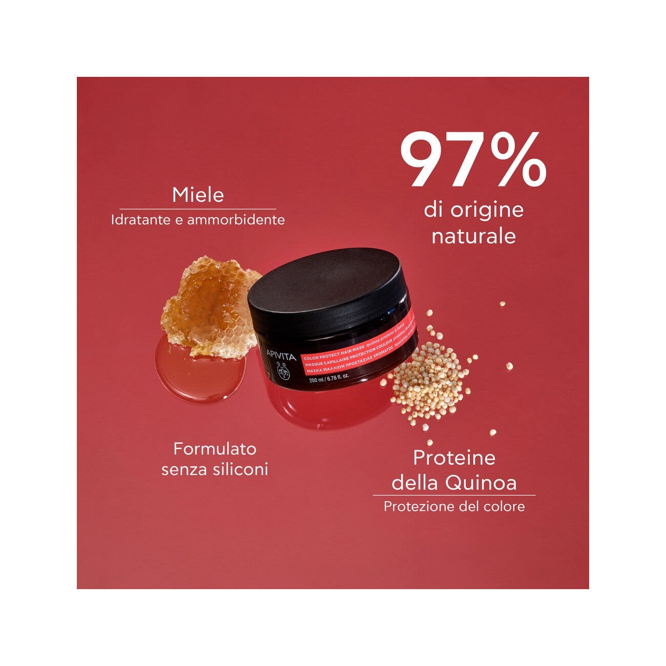 Apivita Masque capillaire protecteur de couleur 200 ml