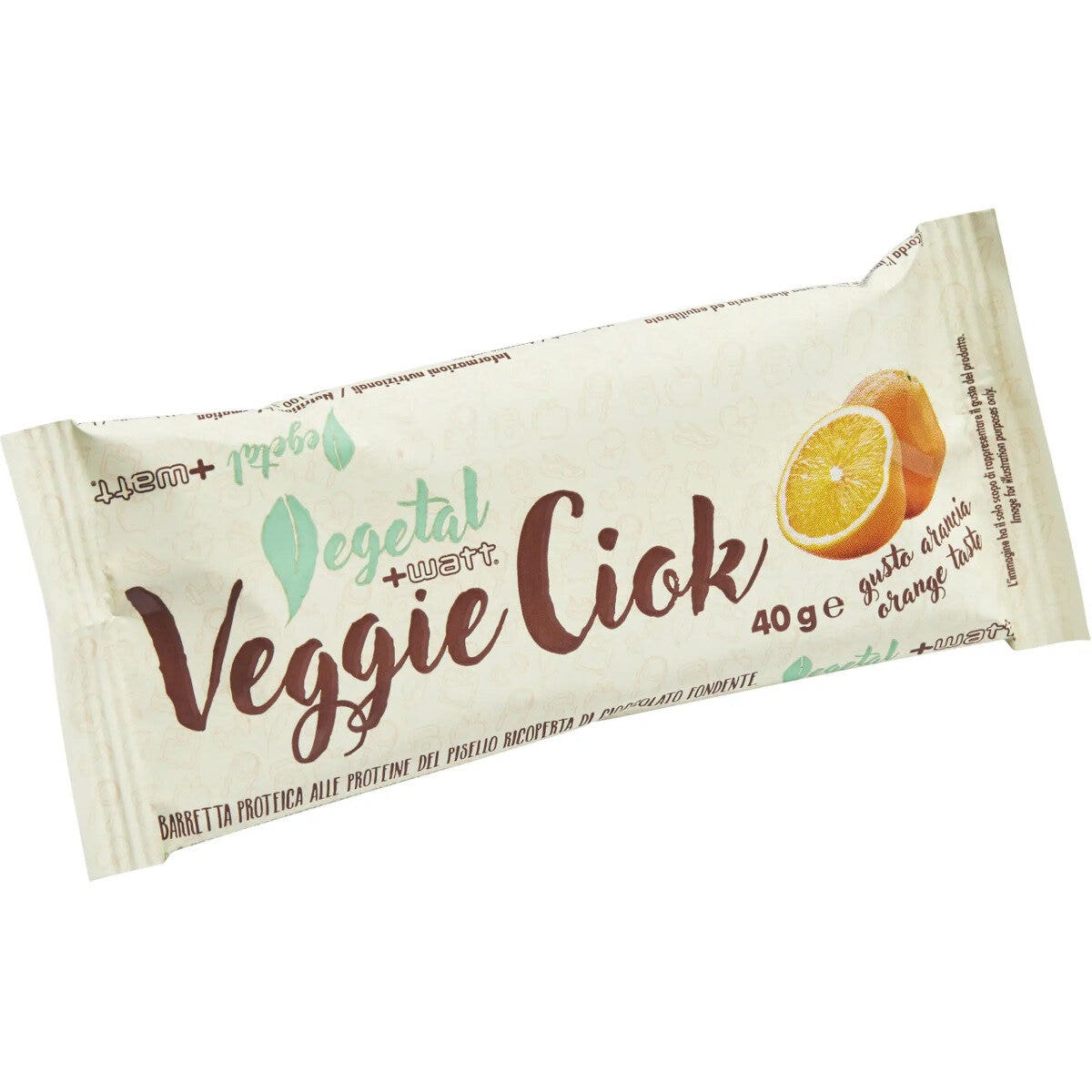 +Watt Vegetal Veggie Ciok Barretta Proteica Gusto Arancia 40g