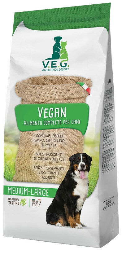 Marpet Vegan Dog Cibo Secco Per Cani Taglia Medium Large Sacco 12Kg