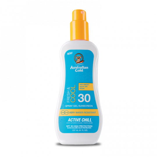 Australian Gold Fresh E Cool Protezione Solare SPF30 Spray Gel 237ml