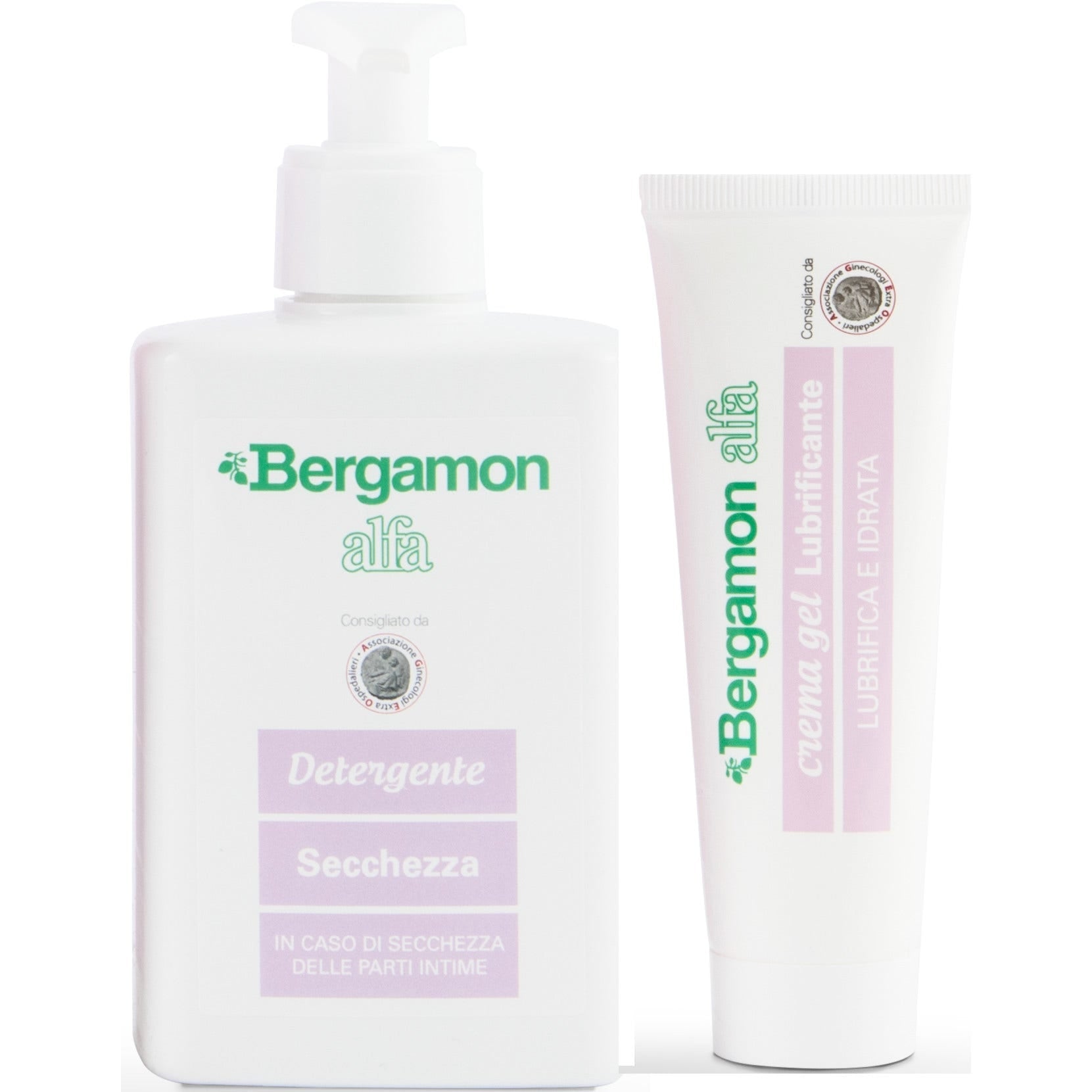 Bergamon Nettoyant pour peaux sèches 300 ml + Gel lubrifiant 50 ml