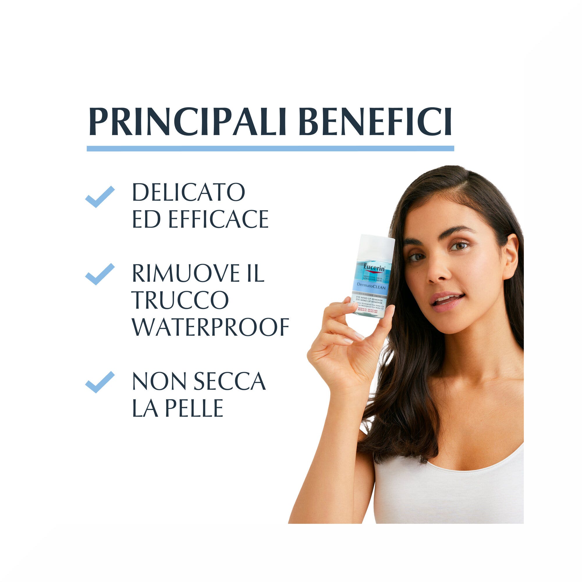 Eucerin Dermatoclean Démaquillant pour les yeux waterproof 125 ml