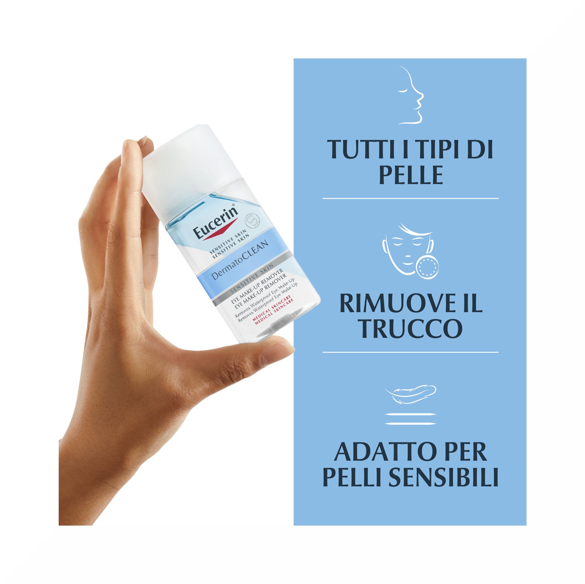 Eucerin Dermatoclean Démaquillant pour les yeux waterproof 125 ml