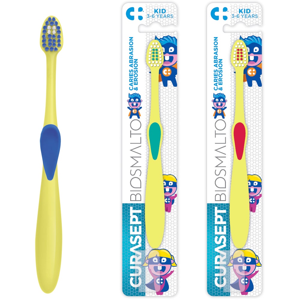 Curasept Biosmalto Brosse à dents pour enfants 3-6 ans 1 pièce