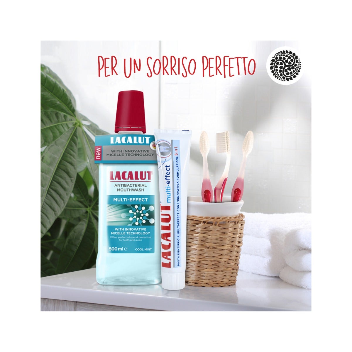 Lacalut Bain de bouche micellaire Multi-Effect 500 ml