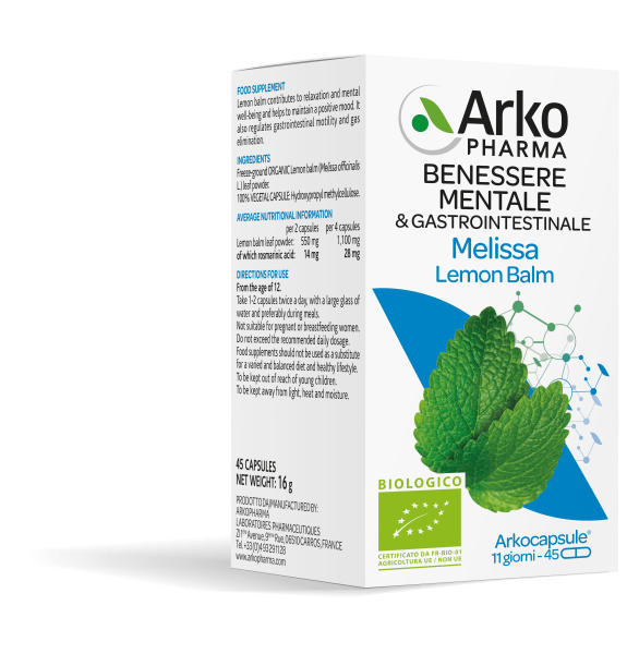 Arkopharma Mélisse Bio 45 gélules