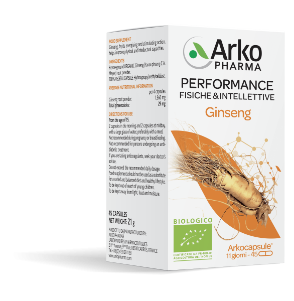 Arkopharma Ginseng Bio 45 gélules