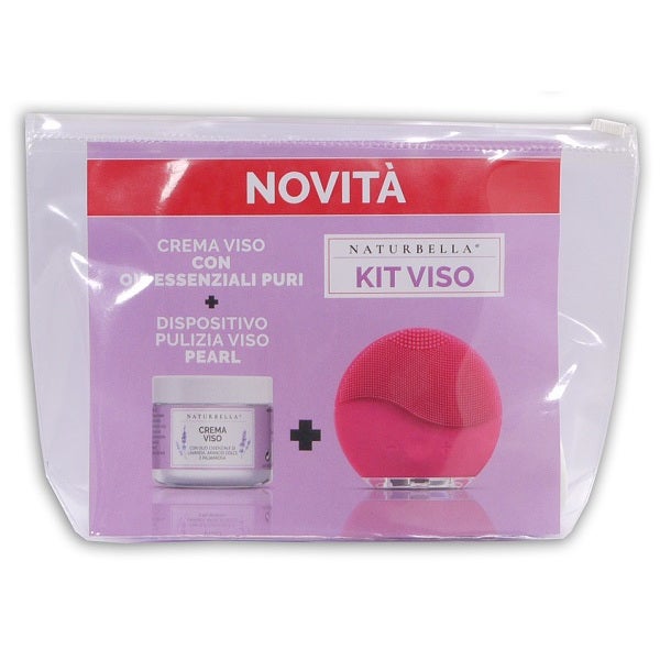 Naturbella Kit Crème Hydratante Visage 50 ml + Appareil de Nettoyage Visage Pearl