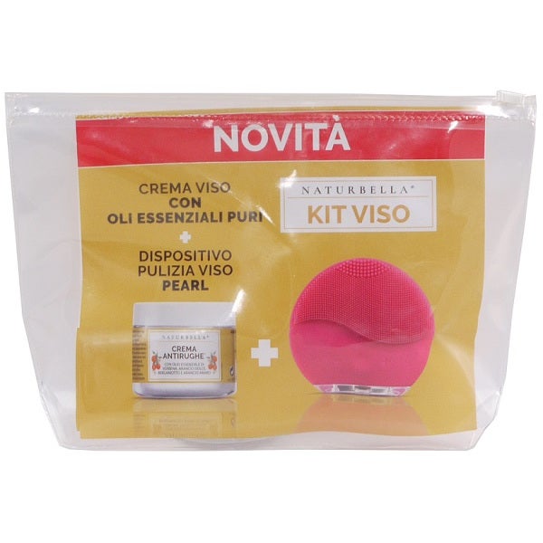 Naturbella Kit Crème Visage Anti-rides 50 ml + Appareil de Nettoyage Visage Pearl