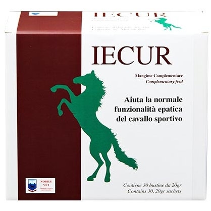 Iecur Aliment complémentaire pour la fonction hépatique des chevaux 30 sachets de 20 g