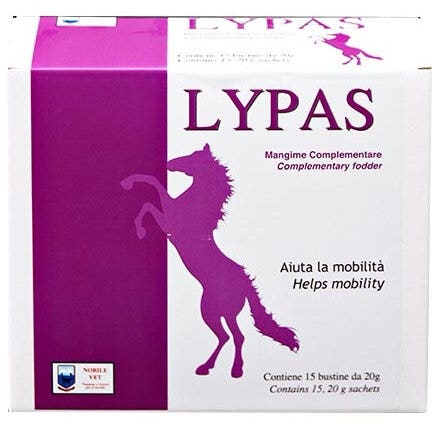 Lypas Aliment complémentaire pour la mobilité des chevaux 15 sachets de 20 g