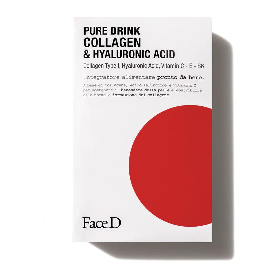 Face D Pure Drink Complément alimentaire au collagène et à l'acide hyaluronique 30 sticks