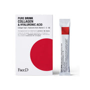 Face D Pure Drink Complément alimentaire au collagène et à l'acide hyaluronique 30 sticks