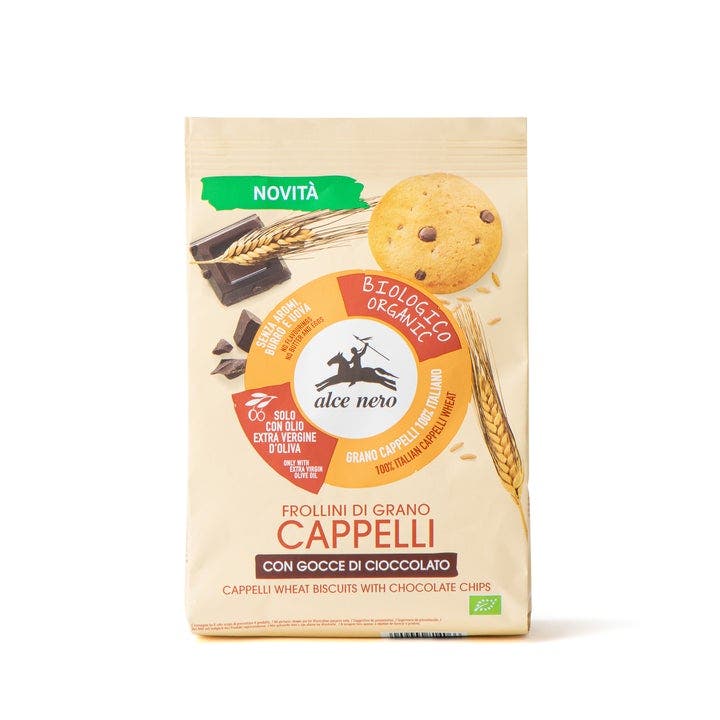 Alce Nero Biscuits au blé Cappelli avec pépites de chocolat bio 250 g